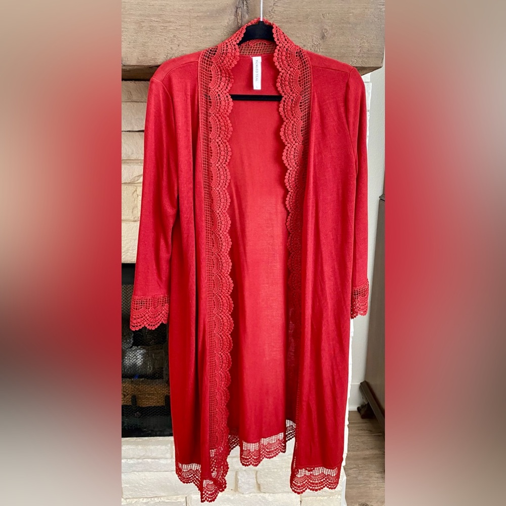 Lace-edged Duster